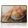 Modern Wall Art: Still Life of Peaches on Plate with Warm Tones