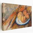 Modern Wall Art: Still Life of Peaches on Plate with Warm Tones