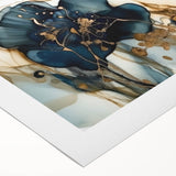 Abstract floral wall art on rolled canvas, showcasing vibrant colors and intricate designs, perfect for modern home decor. Packaged securely in a sturdy tube.