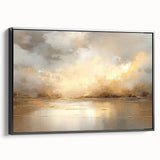 Framed abstract landscape wall art on canvas, showcasing vibrant colors and intricate details, with a sleek black frame enhancing its modern aesthetic. Perfect for contemporary home decor.