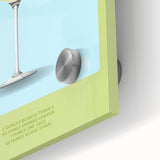 Large abstract wall art on acrylic, featuring mid-century modernist splashes in earth tones, ideal for dining room ambiance.