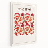 Large canvas print featuring assorted fruits in vibrant colors, ideal for kitchen wall art.