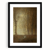 Edge of the Forest in Moonlight - Impressionist Landscape Art Print