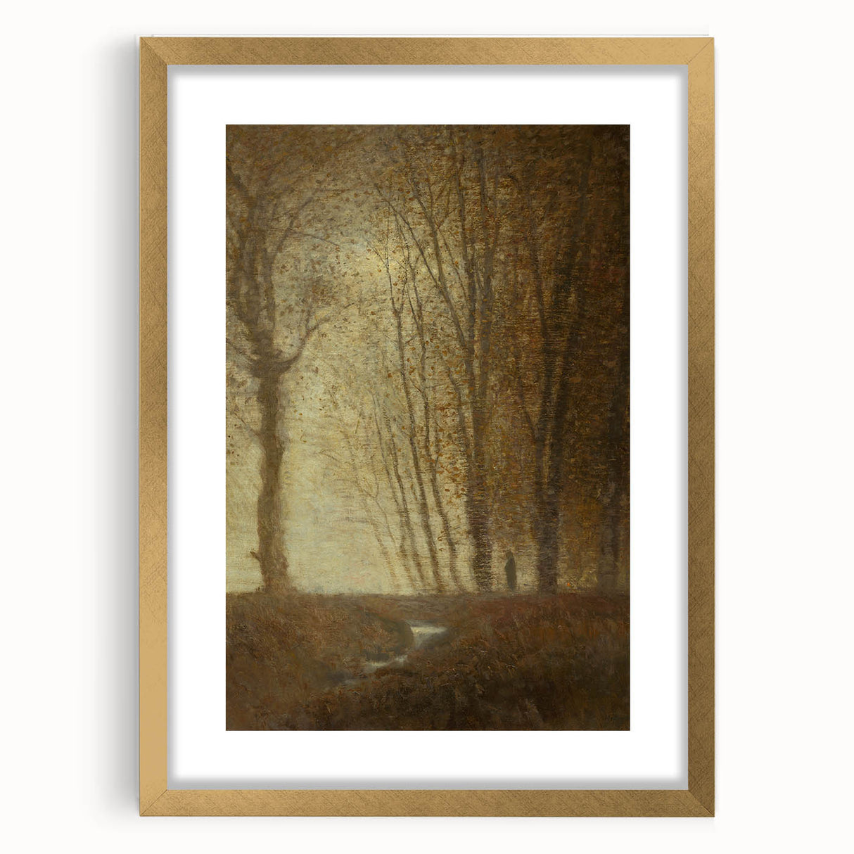 Edge of the Forest in Moonlight - Impressionist Landscape Art Print