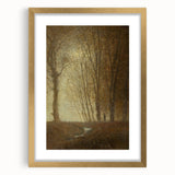 Edge of the Forest in Moonlight - Impressionist Landscape Art Print