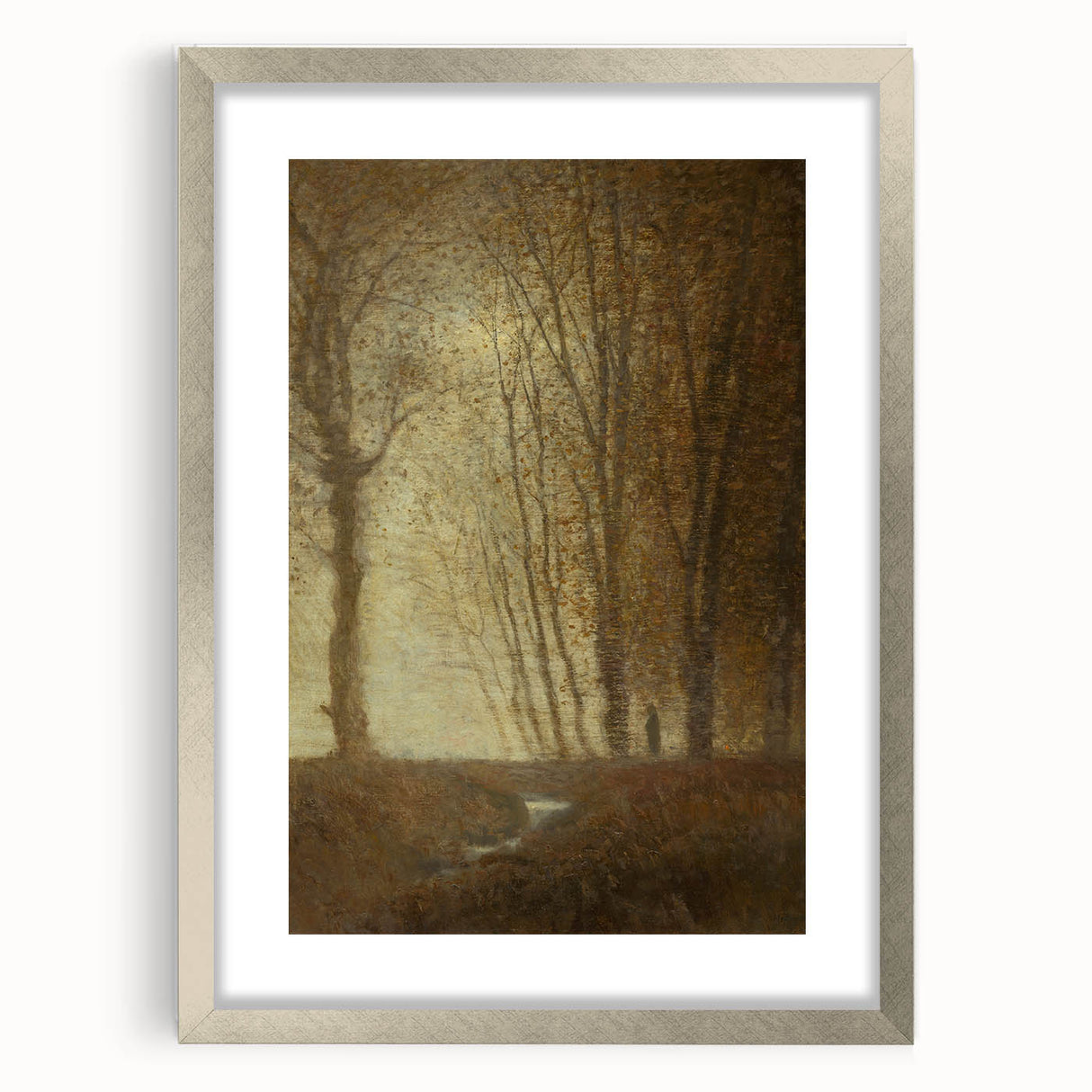 Edge of the Forest in Moonlight - Impressionist Landscape Art Print