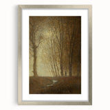 Edge of the Forest in Moonlight - Impressionist Landscape Art Print