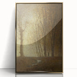 Edge of the Forest in Moonlight - Impressionist Landscape Art Print