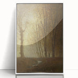 Edge of the Forest in Moonlight - Impressionist Landscape Art Print