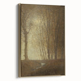 Edge of the Forest in Moonlight - Impressionist Landscape Art Print