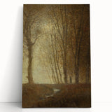 Edge of the Forest in Moonlight - Impressionist Landscape Art Print