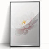 Elegant White Peony Floral Print - Girls Bedroom Wall Art