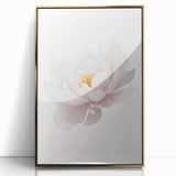 Elegant White Peony Floral Print - Girls Bedroom Wall Art