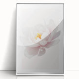 Elegant White Peony Floral Print - Girls Bedroom Wall Art