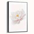 Elegant White Peony Floral Print - Girls Bedroom Wall Art