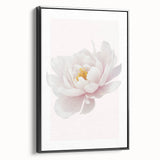 Elegant White Peony Floral Print - Girls Bedroom Wall Art