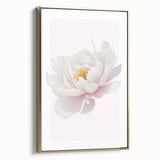 Elegant White Peony Floral Print - Girls Bedroom Wall Art