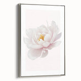 Elegant White Peony Floral Print - Girls Bedroom Wall Art