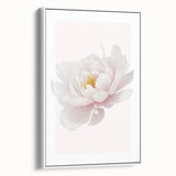 Elegant White Peony Floral Print - Girls Bedroom Wall Art