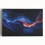 Vibrant landscape canvas artwork showcasing majestic canyons in rich earth tones, perfect for home decor, emphasizing natural beauty and serenity. Ideal for art lovers and nature enthusiasts.