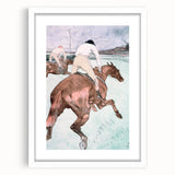 Modern Wall Art - Dynamic Jockeys and Horses - Contemporary Art Print