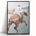 Modern Wall Art - Dynamic Jockeys and Horses - Contemporary Art Print