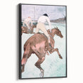 Modern Wall Art - Dynamic Jockeys and Horses - Contemporary Art Print