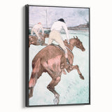 Modern Wall Art - Dynamic Jockeys and Horses - Contemporary Art Print
