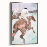 Modern Wall Art - Dynamic Jockeys and Horses - Contemporary Art Print