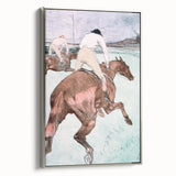 Modern Wall Art - Dynamic Jockeys and Horses - Contemporary Art Print