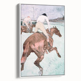 Modern Wall Art - Dynamic Jockeys and Horses - Contemporary Art Print