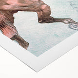 Modern Wall Art - Dynamic Jockeys and Horses - Contemporary Art Print