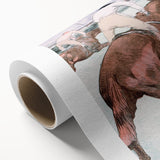 Modern Wall Art - Dynamic Jockeys and Horses - Contemporary Art Print