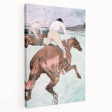 Modern Wall Art - Dynamic Jockeys and Horses - Contemporary Art Print