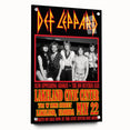 Def Leppard 1980s Concert Poster - Vintage Lakeland Art