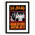 Def Leppard 1980s Concert Poster - Vintage Lakeland Art