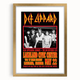 Def Leppard 1980s Concert Poster - Vintage Lakeland Art