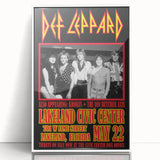 Def Leppard 1980s Concert Poster - Vintage Lakeland Art