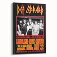 Def Leppard 1980s Concert Poster - Vintage Lakeland Art
