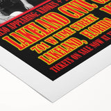 Def Leppard 1980s Concert Poster - Vintage Lakeland Art