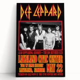 Def Leppard 1980s Concert Poster - Vintage Lakeland Art