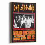 Def Leppard 1980s Concert Poster - Vintage Lakeland Art