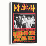 Def Leppard 1980s Concert Poster - Vintage Lakeland Art