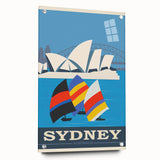 Retro Sydney Australia Travel Poster - Vintage Wall Art