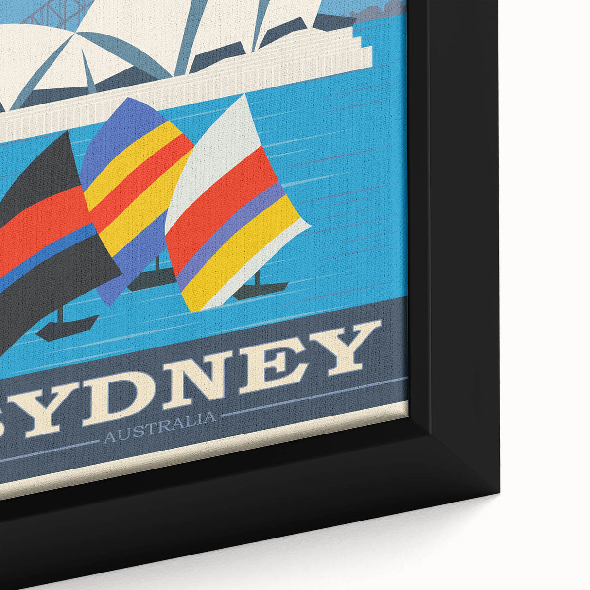 Retro Sydney Australia Travel Poster - Vintage Wall Art