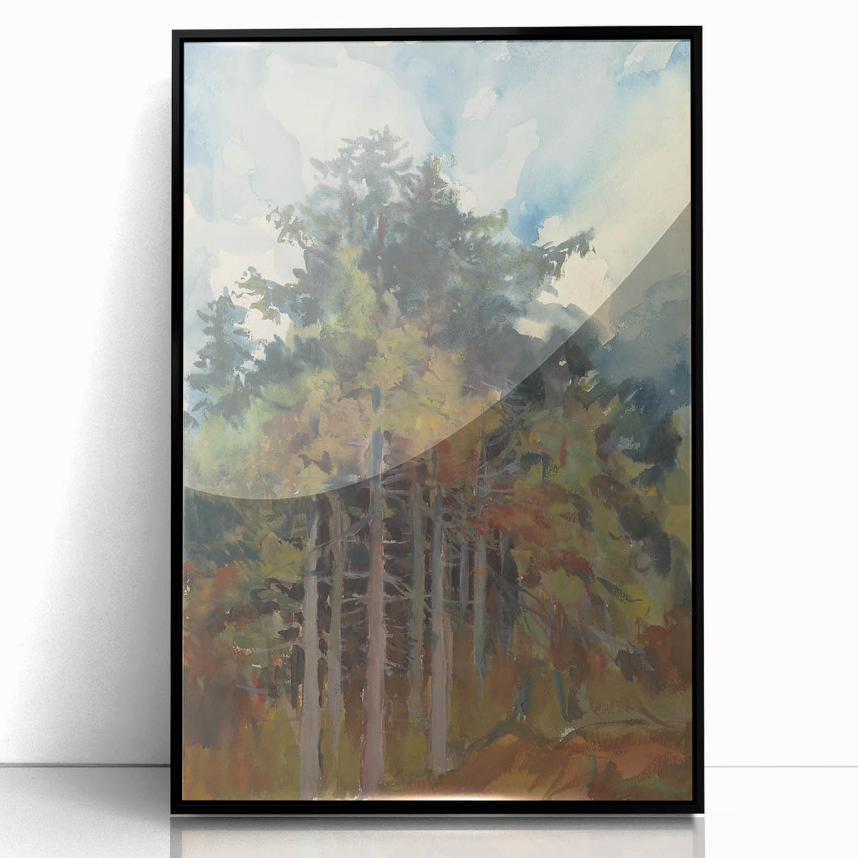 Autumn Forest Realism Art Print - Zolo Palugyay Nature-Inspired Canvas Art