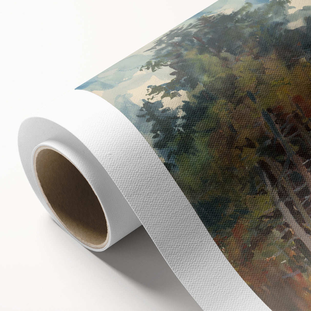 Autumn Forest Realism Art Print - Zolo Palugyay Nature-Inspired Canvas Art