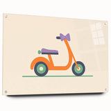 Minimalist Scooter Boys Room Wall Art - Kids Wall Art Prints