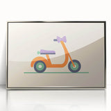 Minimalist Scooter Boys Room Wall Art - Kids Wall Art Prints