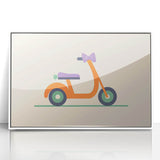 Minimalist Scooter Boys Room Wall Art - Kids Wall Art Prints